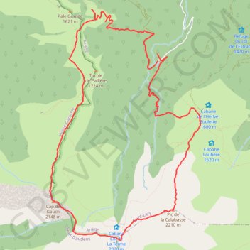 Itinéraire Calabasse et Gauch, distance, dénivelé, altitude, carte, profil, trace GPS