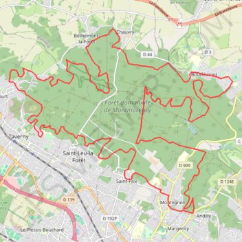 Itinéraire MaxiCross de Bouffémont, distance, dénivelé, altitude, carte, profil, trace GPS