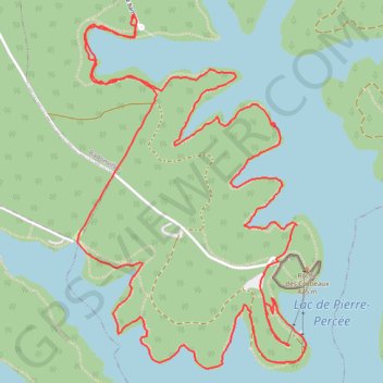 Itinéraire Le Pré Barbier (lac de Pierre Percée), distance, dénivelé, altitude, carte, profil, trace GPS