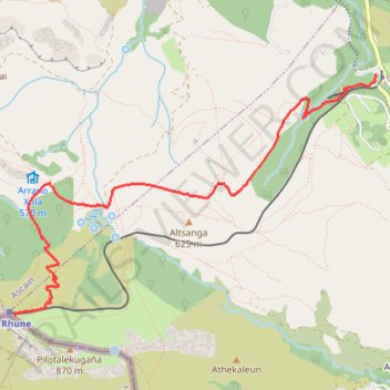 Itinéraire Montée à la Rhune depuis la gare au Col de Saint-Ignace, distance, dénivelé, altitude, carte, profil, trace GPS