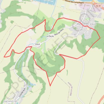 Itinéraire Les chemins des hauts champs, distance, dénivelé, altitude, carte, profil, trace GPS