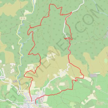 Itinéraire Villeneuve entre filles, distance, dénivelé, altitude, carte, profil, trace GPS