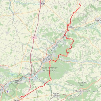 Itinéraire Compostel, distance, dénivelé, altitude, carte, profil, trace GPS