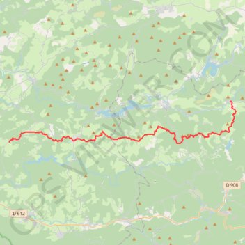 Itinéraire new, distance, dénivelé, altitude, carte, profil, trace GPS