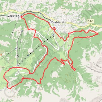 Itinéraire Montreux Trail Festival 2018 - La Tréchadèze, distance, dénivelé, altitude, carte, profil, trace GPS