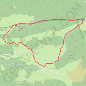 Itinéraire Montagne du Rey (Versant Sud) Mariano, distance, dénivelé, altitude, carte, profil, trace GPS