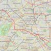 Itinéraire Traversée Ouest-Est de Paris, distance, dénivelé, altitude, carte, profil, trace GPS