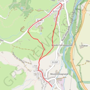 Itinéraire Le tour des anaques, distance, dénivelé, altitude, carte, profil, trace GPS