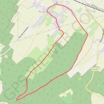 Itinéraire Balade à Bouquehault, distance, dénivelé, altitude, carte, profil, trace GPS
