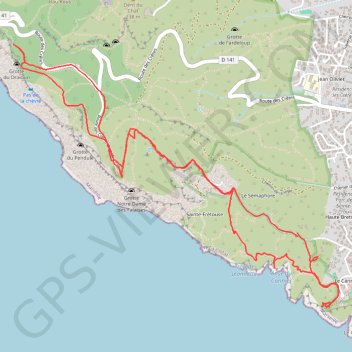 Itinéraire La Ciotat – Sémaphore – Notre-Dame de la Garde, distance, dénivelé, altitude, carte, profil, trace GPS