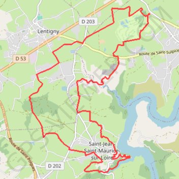 Itinéraire Les Gorges de la Loire et la Gorge du Lourdon - Villerest-Champlong, distance, dénivelé, altitude, carte, profil, trace GPS