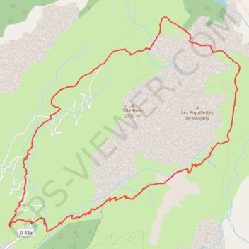 Itinéraire Col du Sabot par le col de Couard, distance, dénivelé, altitude, carte, profil, trace GPS