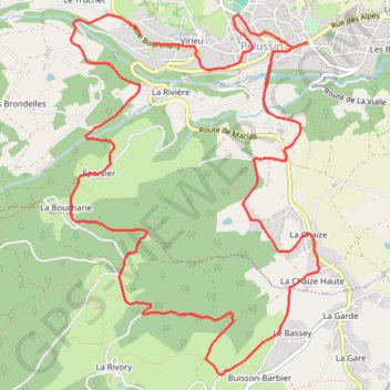 Itinéraire pelussin 11/11/2022 à 10:10, distance, dénivelé, altitude, carte, profil, trace GPS