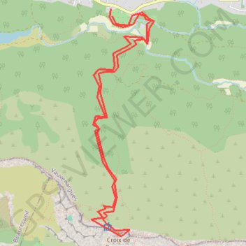 Itinéraire croix de provence vauvenargues les cabassols, distance, dénivelé, altitude, carte, profil, trace GPS