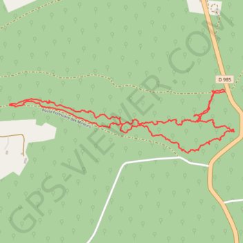 Itinéraire La crête, distance, dénivelé, altitude, carte, profil, trace GPS