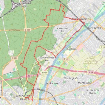 Itinéraire La mare aux canes, distance, dénivelé, altitude, carte, profil, trace GPS
