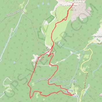 Itinéraire Raquettes et ski de rando au Charmant Som, distance, dénivelé, altitude, carte, profil, trace GPS