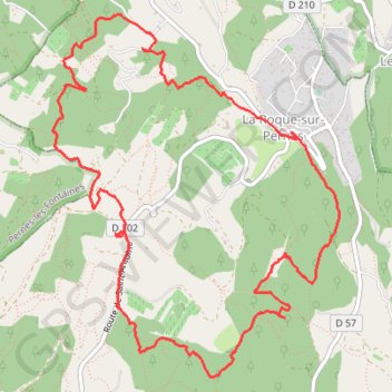 Itinéraire Les Ruines de La Roque Sur Pernes, distance, dénivelé, altitude, carte, profil, trace GPS