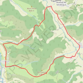 Itinéraire rando15, distance, dénivelé, altitude, carte, profil, trace GPS
