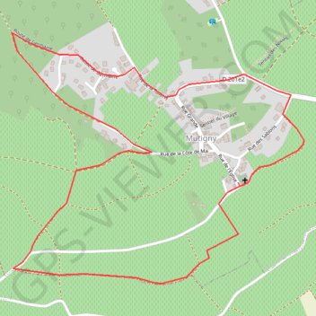 Itinéraire Circuit de Mutigny, distance, dénivelé, altitude, carte, profil, trace GPS