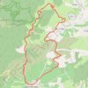 Itinéraire Serre de Barre, Dent de Rez, Gogne, distance, dénivelé, altitude, carte, profil, trace GPS