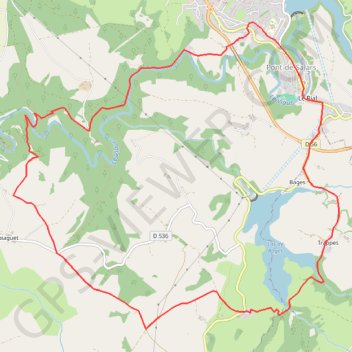 Itinéraire xcircuit_31, distance, dénivelé, altitude, carte, profil, trace GPS