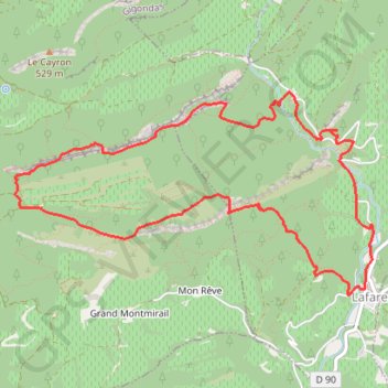 Itinéraire Dentelles Montmirail, distance, dénivelé, altitude, carte, profil, trace GPS