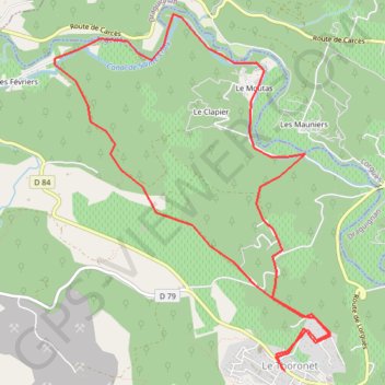 Itinéraire Le Thoronet et son abbaye, distance, dénivelé, altitude, carte, profil, trace GPS