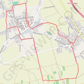 Itinéraire La Sauvetat 7.5Km, distance, dénivelé, altitude, carte, profil, trace GPS