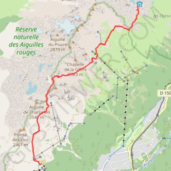 Itinéraire Col de la Glière, distance, dénivelé, altitude, carte, profil, trace GPS