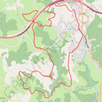 Itinéraire En suivant la Solane - Naves - Pays de Tulle, distance, dénivelé, altitude, carte, profil, trace GPS