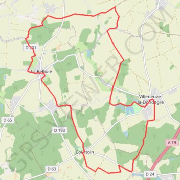 Itinéraire Source du Lunain, distance, dénivelé, altitude, carte, profil, trace GPS