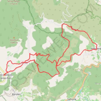 Itinéraire La Drôme Provençale - Les crêtes de Plombard, distance, dénivelé, altitude, carte, profil, trace GPS