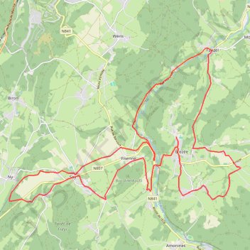 Itinéraire Tracé, distance, dénivelé, altitude, carte, profil, trace GPS