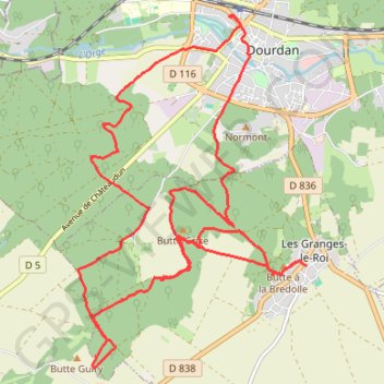 Itinéraire Les Grages le Roi, distance, dénivelé, altitude, carte, profil, trace GPS