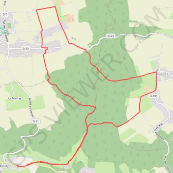 Itinéraire Epinay, distance, dénivelé, altitude, carte, profil, trace GPS