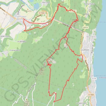 Itinéraire Dent du Chat, distance, dénivelé, altitude, carte, profil, trace GPS
