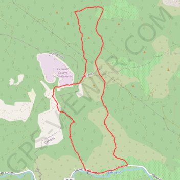 Itinéraire Correns, distance, dénivelé, altitude, carte, profil, trace GPS