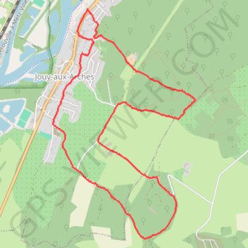 Itinéraire Jouy-aux-Arches, distance, dénivelé, altitude, carte, profil, trace GPS