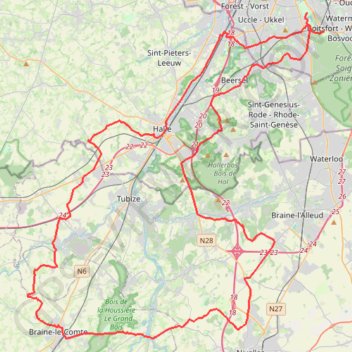 Itinéraire Point du jour 29/10, distance, dénivelé, altitude, carte, profil, trace GPS