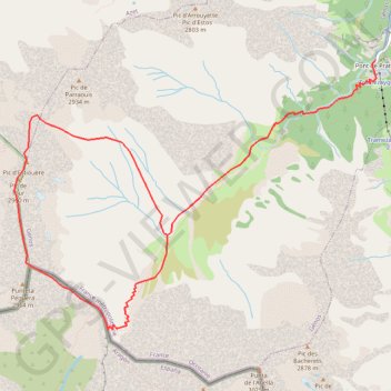 Itinéraire Pic de Lustou, distance, dénivelé, altitude, carte, profil, trace GPS