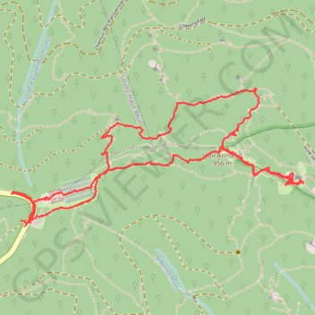 Itinéraire Le hartmanswillerkopf, les tranchées de la grande guerre, distance, dénivelé, altitude, carte, profil, trace GPS