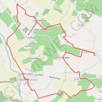 Itinéraire Circuit de la vallée - Houlette, distance, dénivelé, altitude, carte, profil, trace GPS