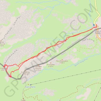 Itinéraire cuyalaret-2289m, distance, dénivelé, altitude, carte, profil, trace GPS