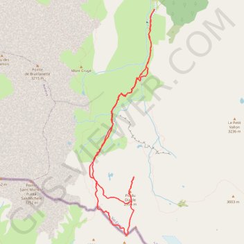 Itinéraire Gros Peyron, distance, dénivelé, altitude, carte, profil, trace GPS