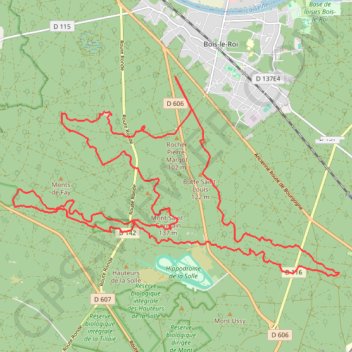 Itinéraire Trail de Fontainebleau Off 2019, distance, dénivelé, altitude, carte, profil, trace GPS