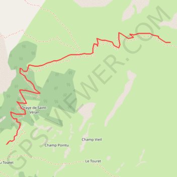 Itinéraire CEILLAC / ST VERAN, distance, dénivelé, altitude, carte, profil, trace GPS