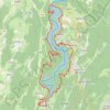 Itinéraire Lac de Vouglans sud - Maisod, distance, dénivelé, altitude, carte, profil, trace GPS