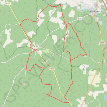 Itinéraire De Insos à Lucmau, distance, dénivelé, altitude, carte, profil, trace GPS