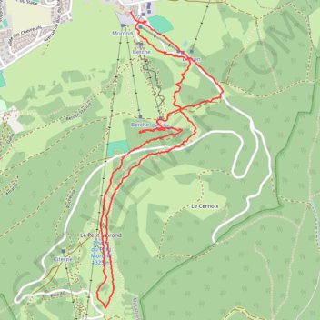 Itinéraire Metabief - Montrond, distance, dénivelé, altitude, carte, profil, trace GPS